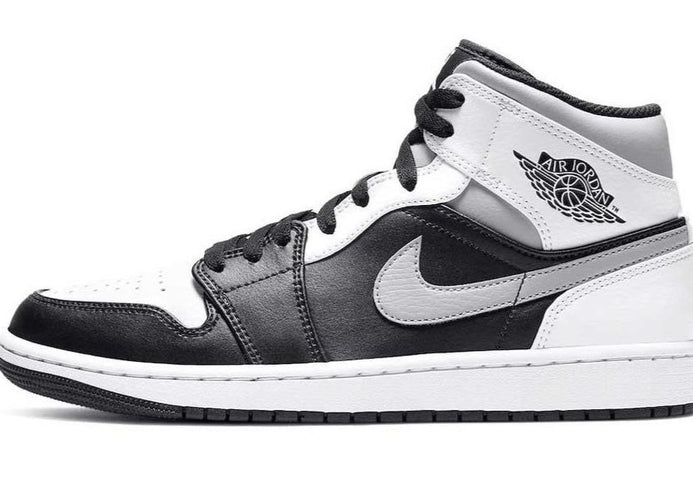 Air Jordan 1 Mid White Shadow GS