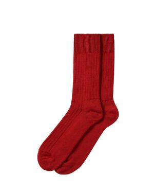 ShoesWonder Red Wool Socks