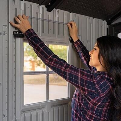 Lifetime 15-ft x 8-ft Dual Entry Outdoor Storage Shed - Image 37