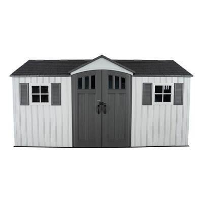 Lifetime 15-ft x 8-ft Dual Entry Outdoor Storage Shed - Image 11