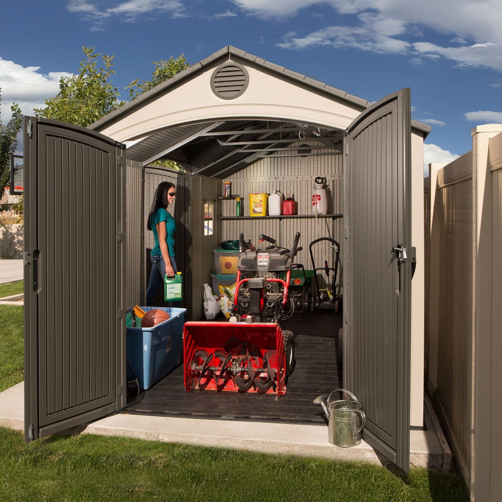 Lifetime 15 Ft. x 8 Ft. Outdoor Storage Shed - Image 10