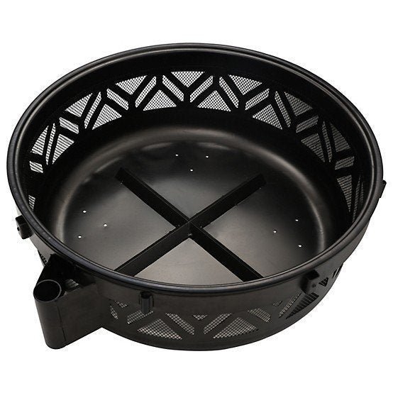 Red Mountain Valley 47 in. Wood-Burning Fire Pit with Adjustable BBQ Grate, Geometric - Image 5