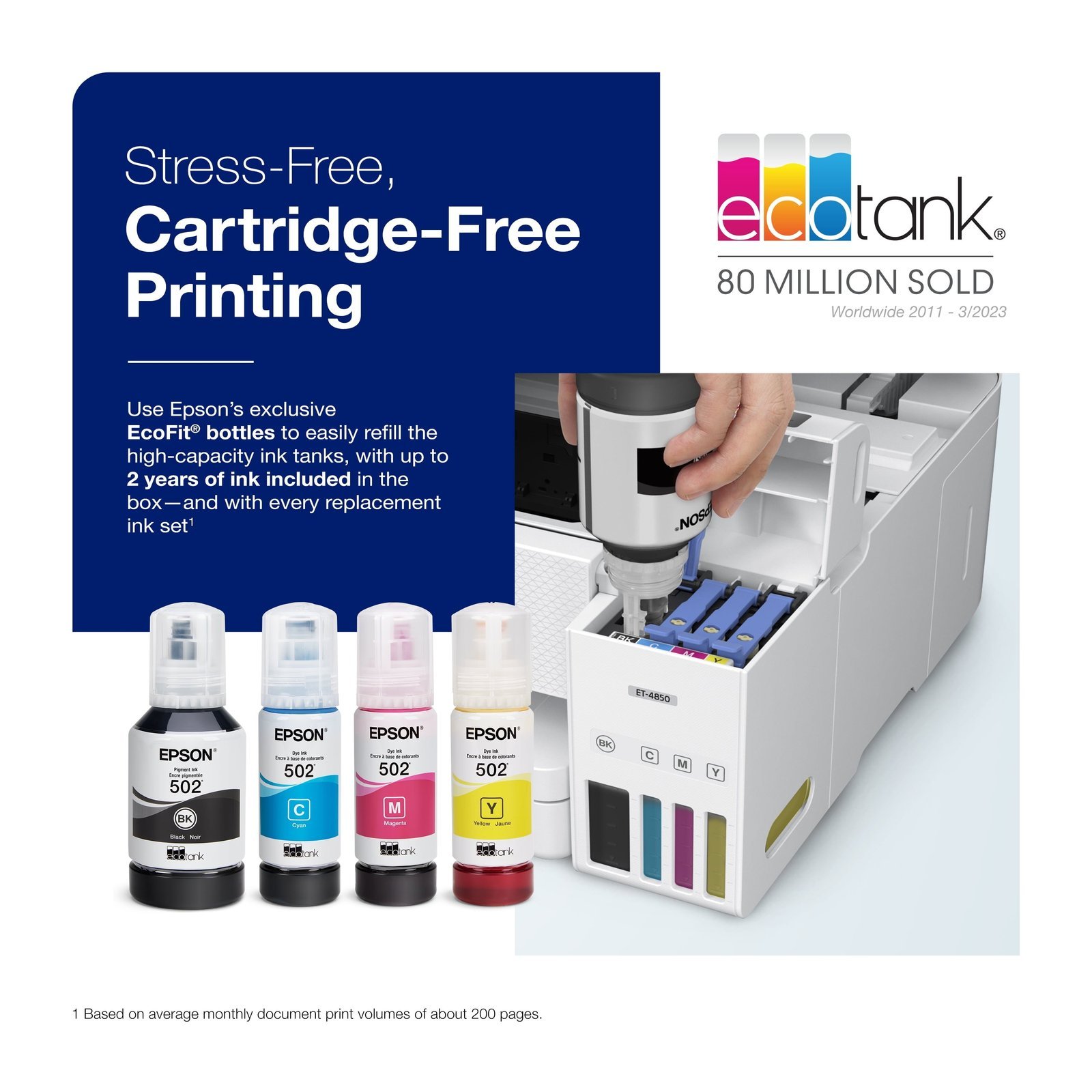 Epson EcoTank ET-4850 All-in-One Cartridge-Free Supertank Printer - Image 2