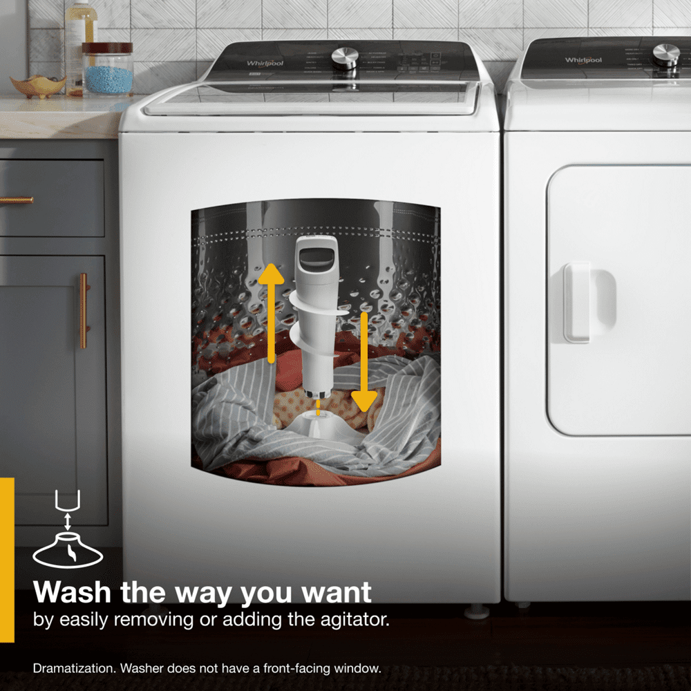 Whirlpool WTW5057LW 4.7 - 4.8 Cu. ft. Top Load Washer w/ Removable Agitator - Image 4