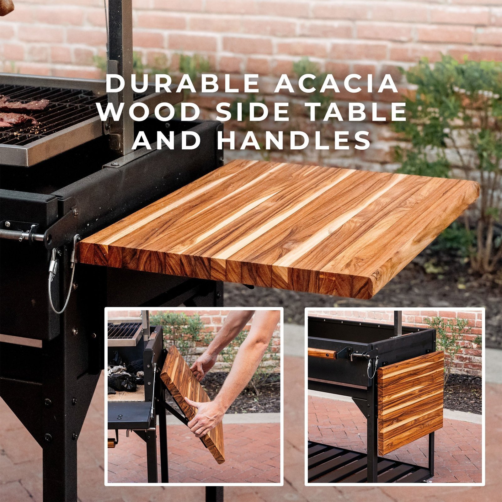 Premium Argentine/Santa Maria BBQ Grill with Wood Fire and Charcoal Grill - Image 7