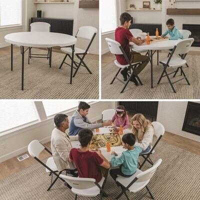 Lifetime 48-Inch Round Nesting Table - Image 9