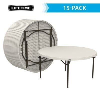 Lifetime (15) 60 in. Tables and Cart Combo - Image 2