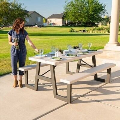 Lifetime 6-Foot W-Frame Folding Picnic Table - Image 13