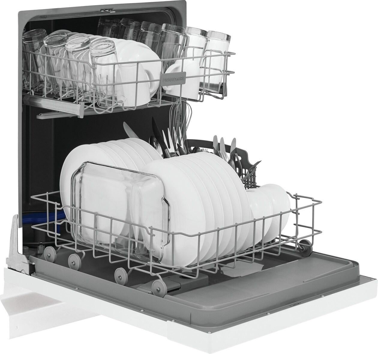 Frigidaire FDPC4221AW 24" Built-In Dishwasher, Front Control, White - Image 3