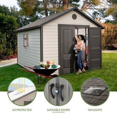 Lifetime 11 Ft. x 13.5 Ft. Outdoor Storage Shed - Image 3