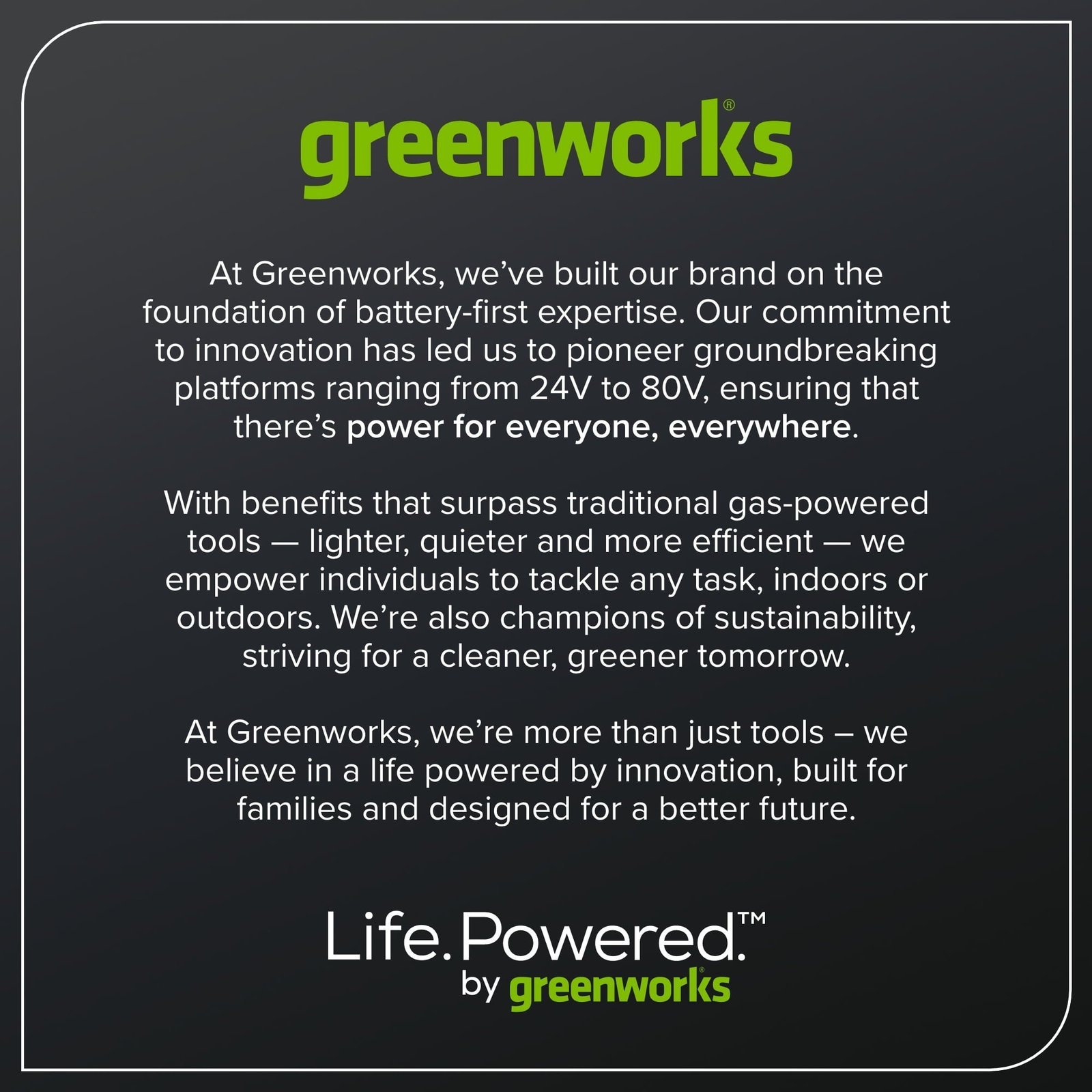 Greenworks 60V 21" Self Propelled Lawn Mower with (1) 8.0 Ah Battery & Rapid Charger 2546402 - Image 10
