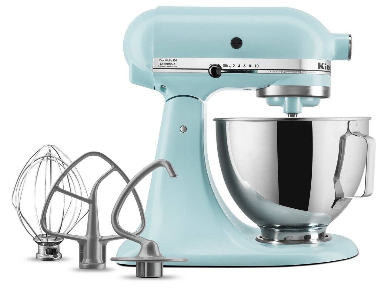 Deluxe 4.5 Quart Tilt-Head Stand Mixer - Mineral Water Blue - Image 7