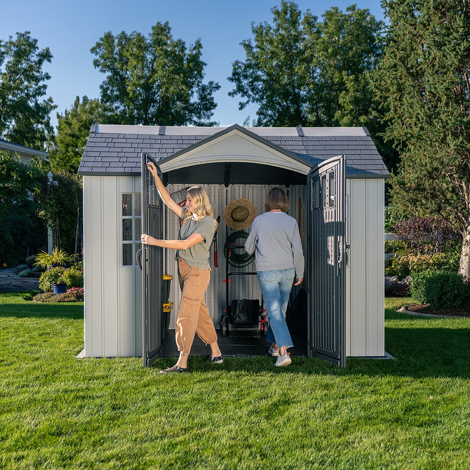Lifetime 10 Ft. X 8 Ft. Side Entry Outdoor Storage Shed - Image 13
