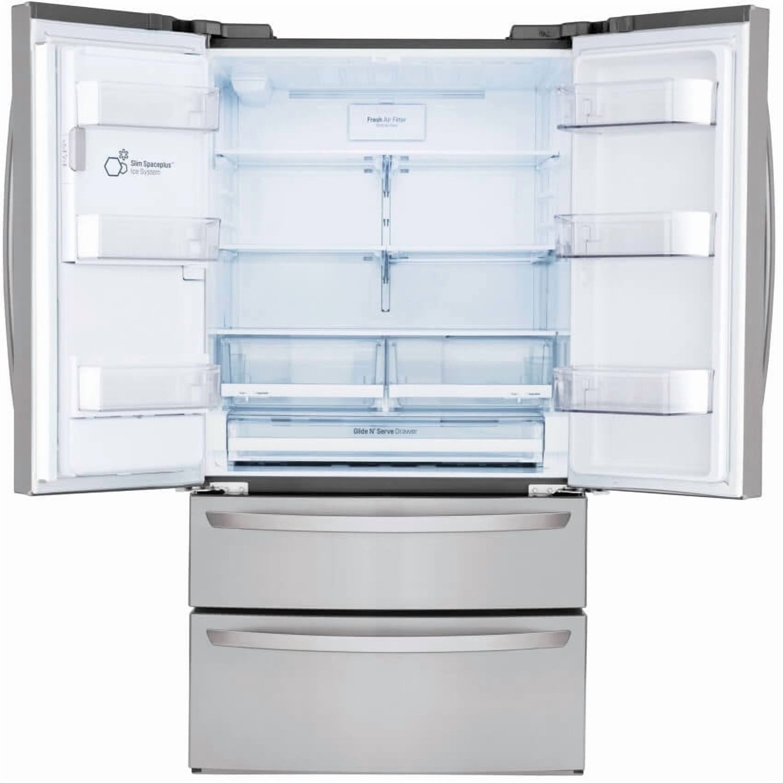 LG 28 Cu. ft. Smart Wi-Fi Enabled French Door Refrigerator, Stainless Steel (LMXS28626S) - Image 5