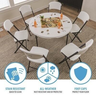Lifetime 48-Inch Round Nesting Table - Image 8