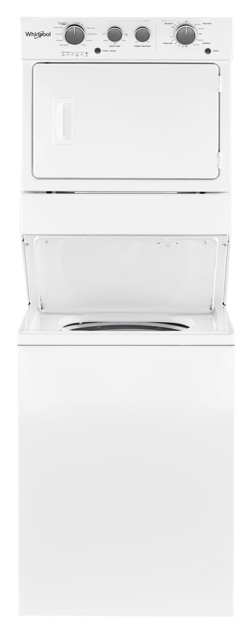 Whirlpool 3.5 Cu. Ft. Stacked Electric Laundry Center with 9 Wash Cycles and AutoDry System, White - Image 6