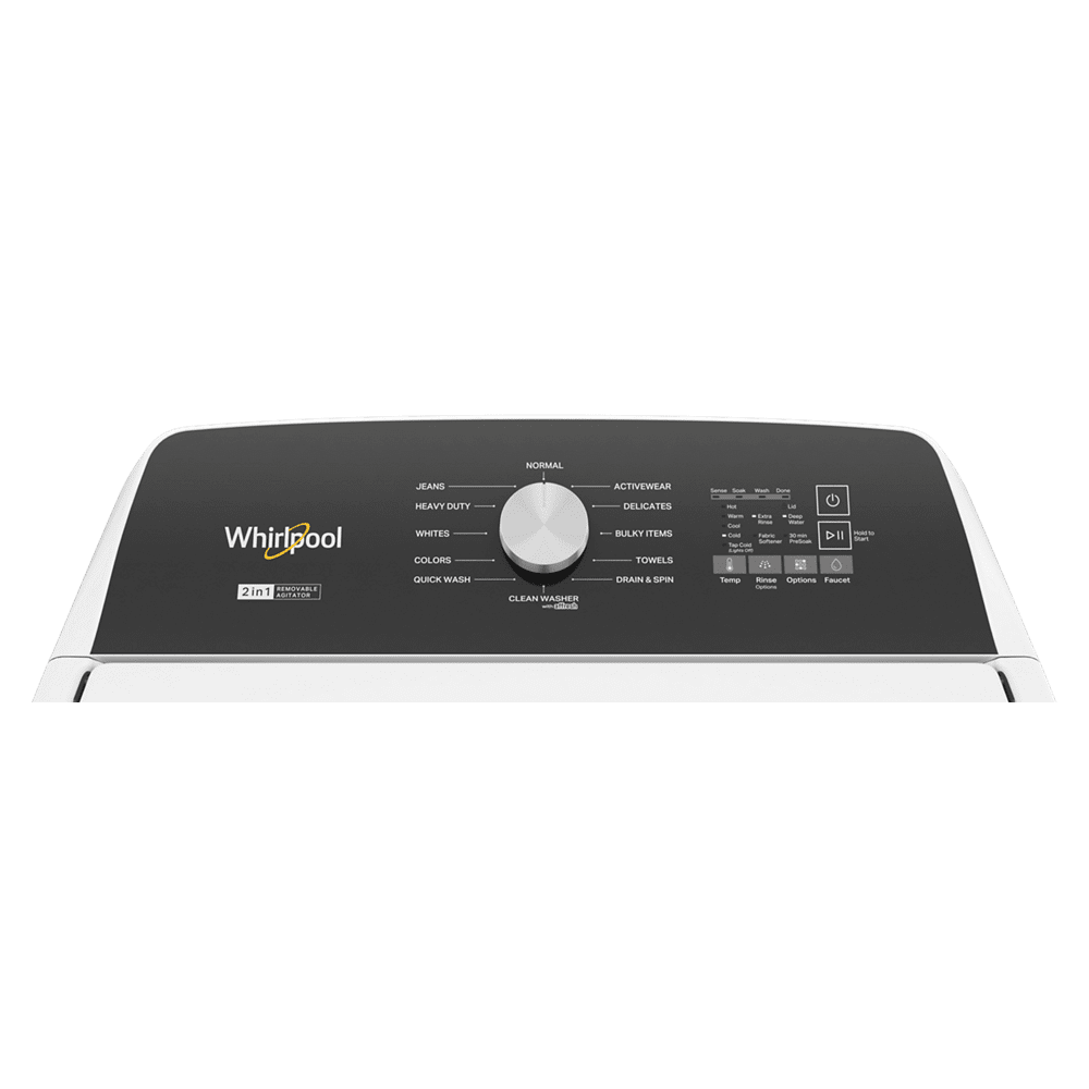 Whirlpool WTW5057LW 4.7 - 4.8 Cu. ft. Top Load Washer w/ Removable Agitator - Image 2