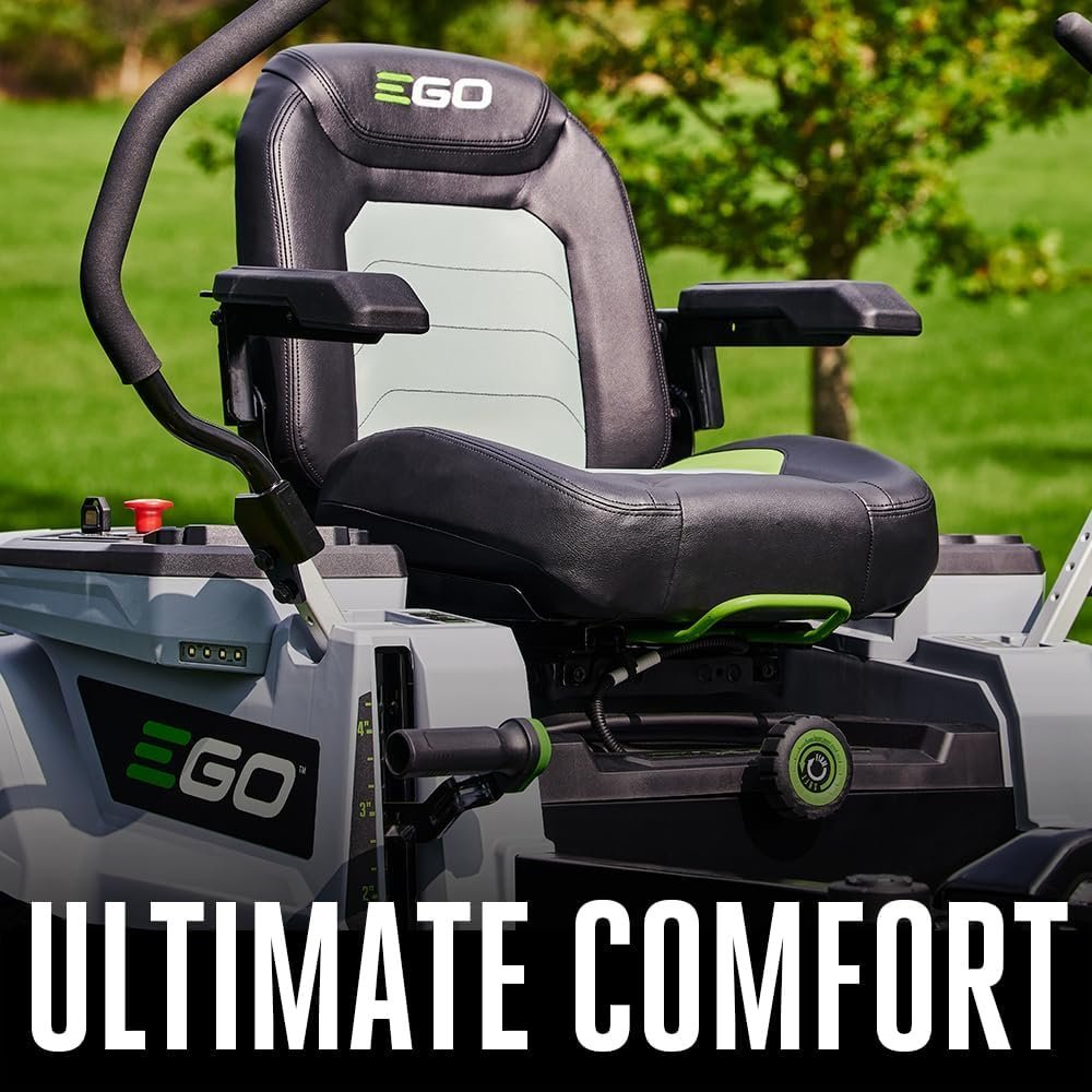 EGO Power+ Electric Riding Lawn Mower, 42" Deck with Zero Turn Radius, Includes (4) 56V 10.0Ah Batteries and Charger - ZT4204L - Image 7