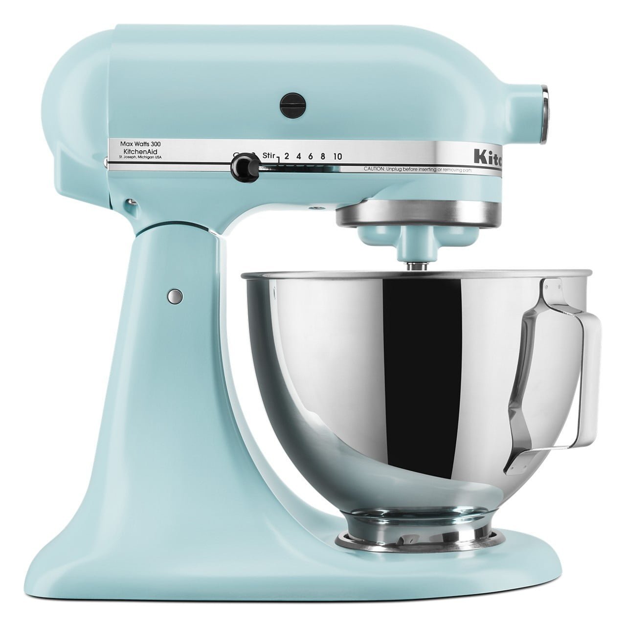 Deluxe 4.5 Quart Tilt-Head Stand Mixer - Mineral Water Blue - Image 6