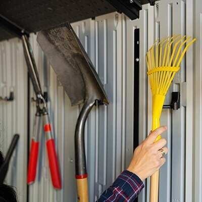 Lifetime 15-ft x 8-ft Dual Entry Outdoor Storage Shed - Image 35