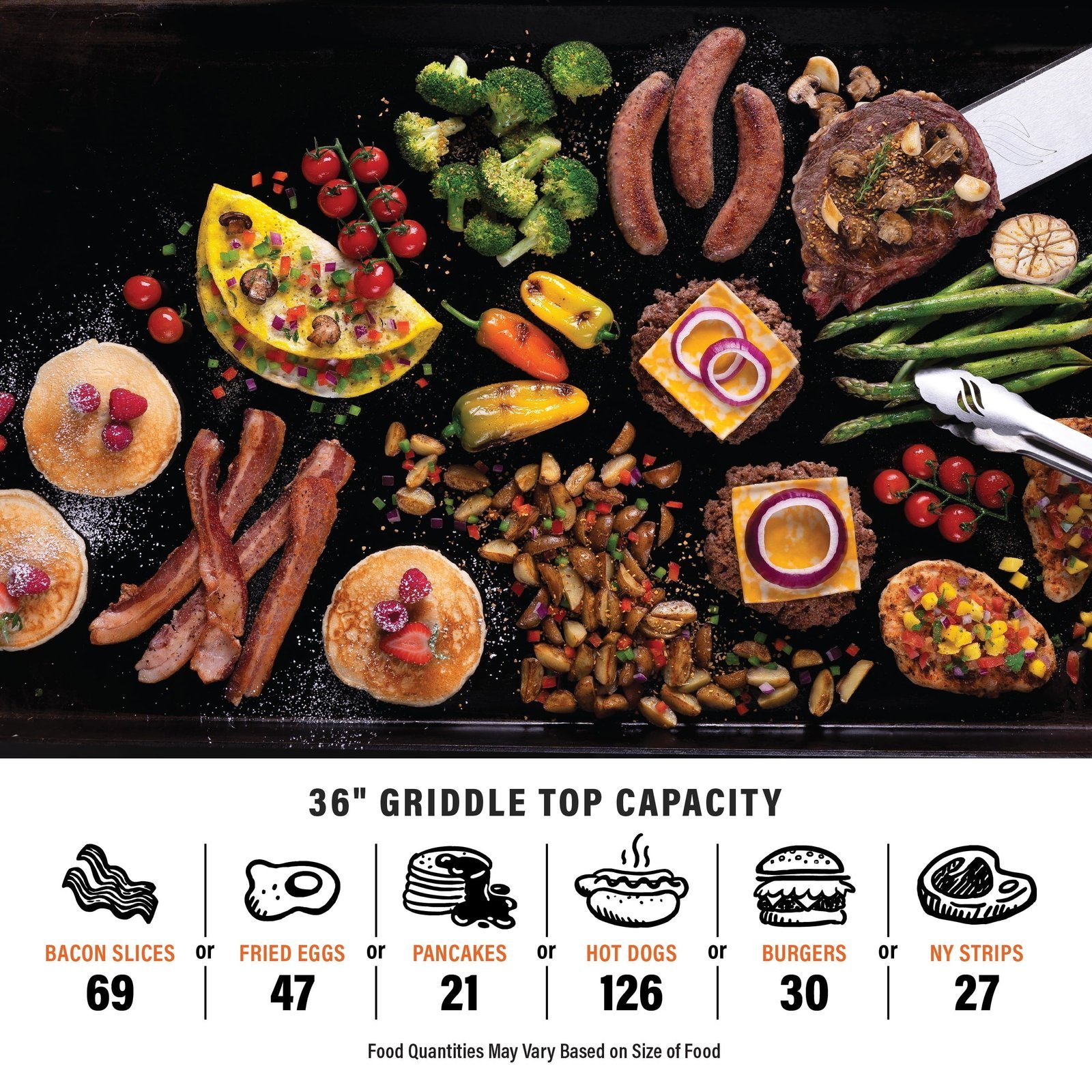 Blackstone Original Outdoor Griddle, 4-Burner 36" Propane Flat Top Grill with Hood, Black - Image 11