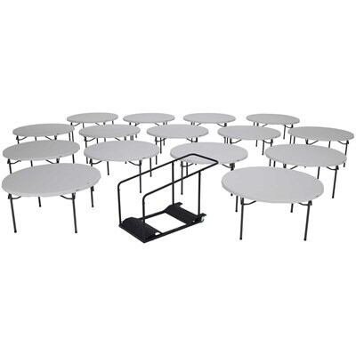 Lifetime (15) 60 in. Tables and Cart Combo - Image 10