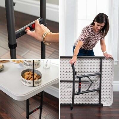 Lifetime 6-Foot Adjustable Height Nesting Table (Commercial) - Image 8