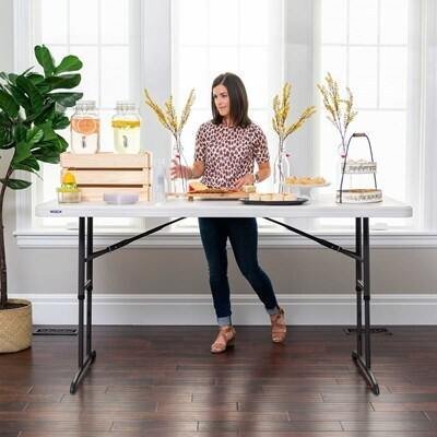 Lifetime 6-Foot Adjustable Height Nesting Table (Commercial) - Image 29
