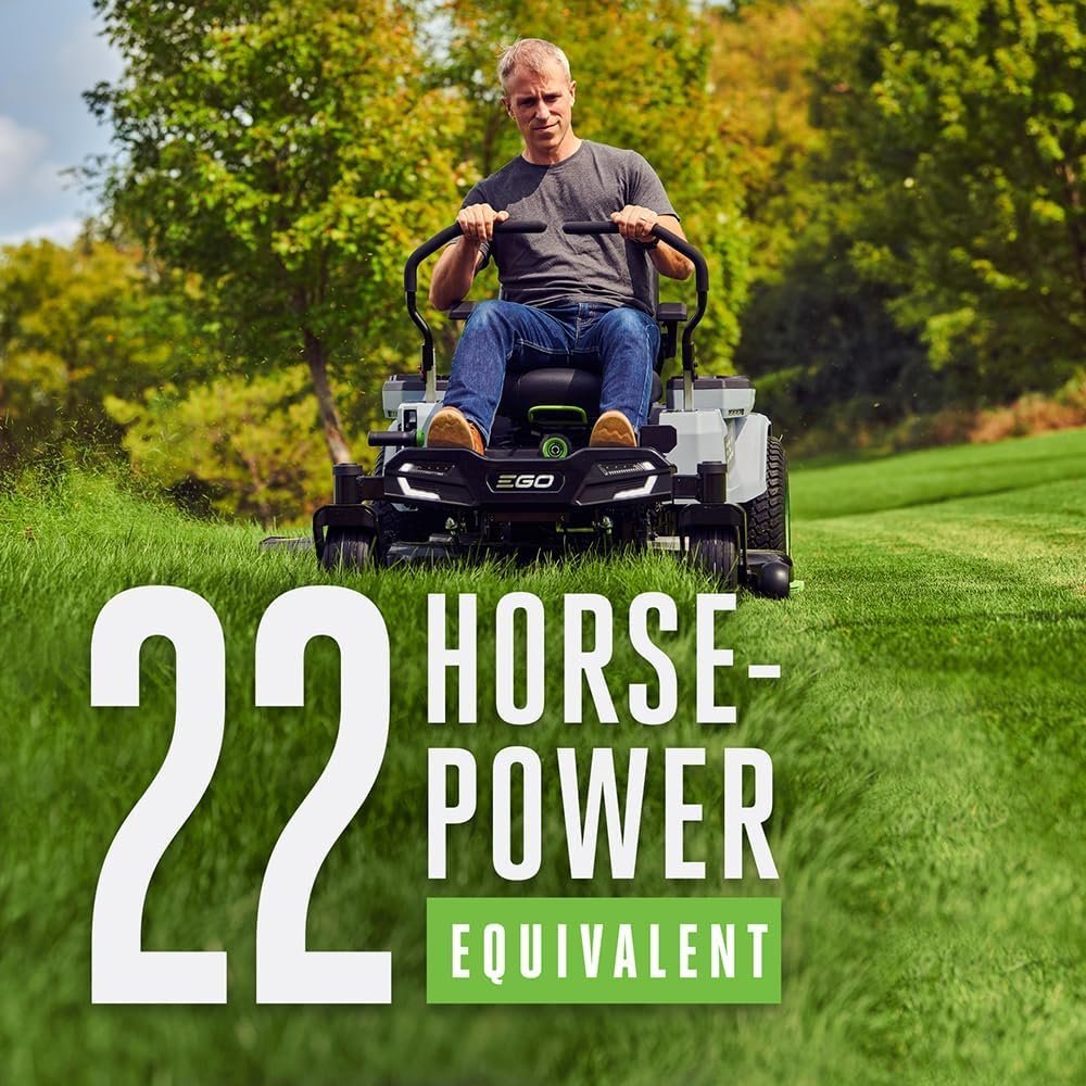 EGO Power+ Electric Riding Lawn Mower, 42" Deck with Zero Turn Radius, Includes (4) 56V 10.0Ah Batteries and Charger - ZT4204L - Image 4