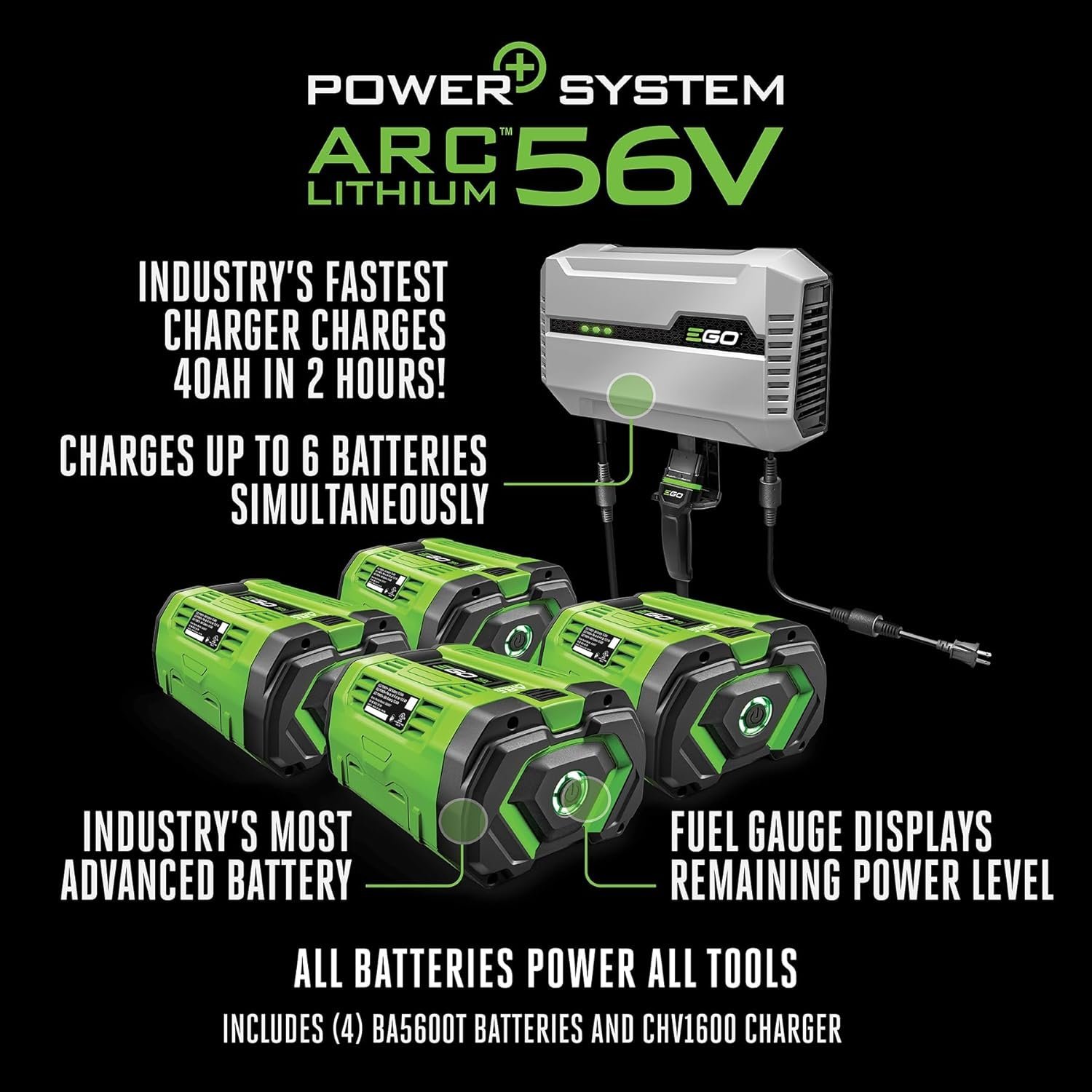 EGO Power+ Electric Riding Lawn Mower, 42" Deck with Zero Turn Radius, Includes (4) 56V 10.0Ah Batteries and Charger - ZT4204L - Image 8
