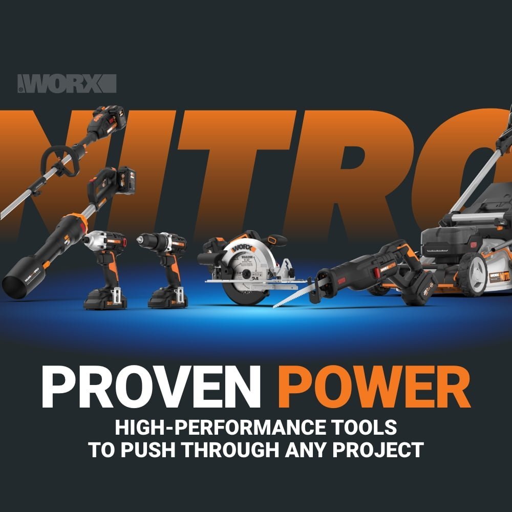 Worx Nitro WG760 40V 21" Cordless Self-Propelled Lawn Mower with Brushless Motor (Batteries & Charger Included) - Image 11