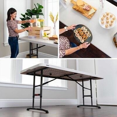 Lifetime 6-Foot Adjustable Height Nesting Table (Commercial) - Image 7