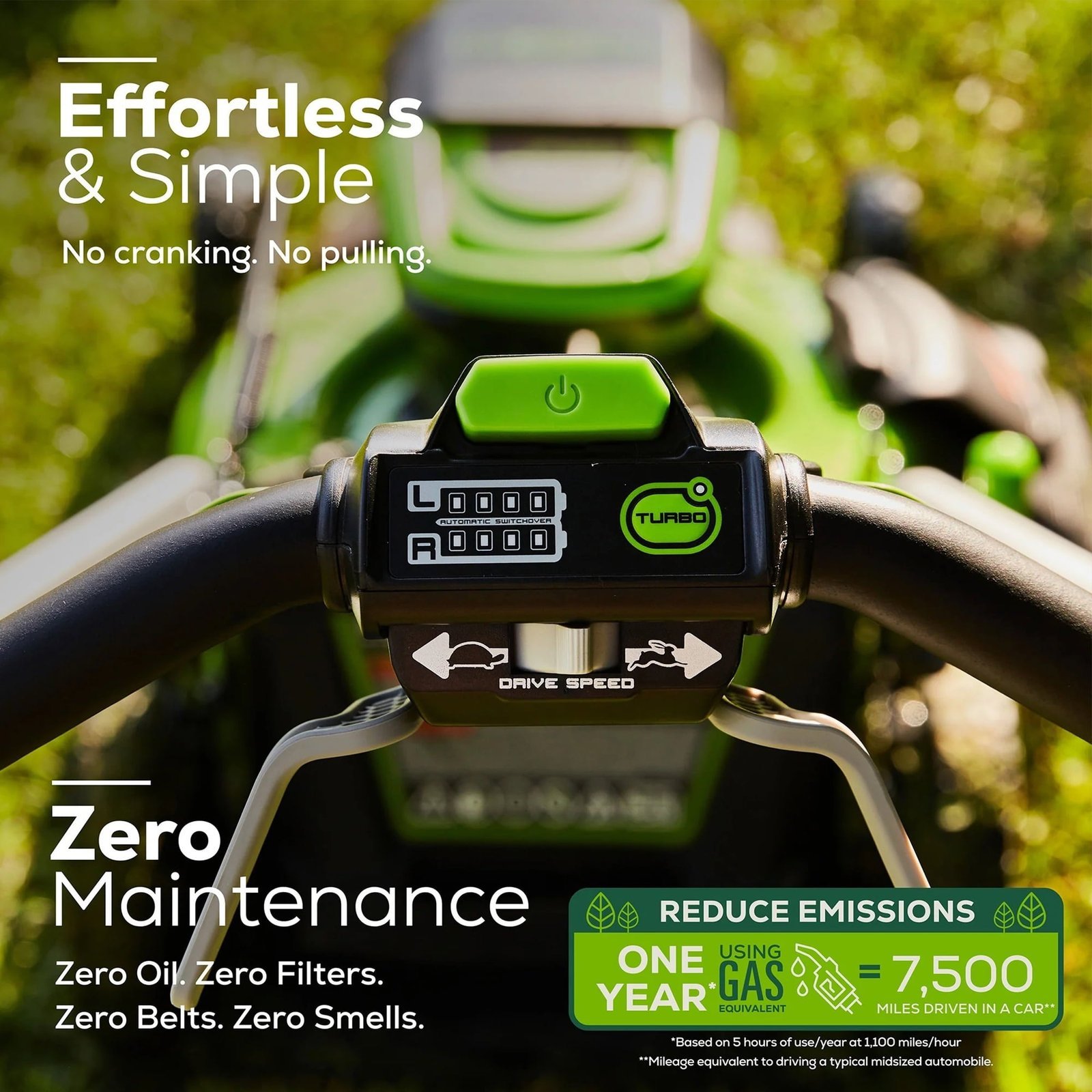 Greenworks 60V 21" Brushless Self-Propelled Battery Powered Lawn Mower + (2) 4.0Ah Batteries & Dual Port Charger - Image 9