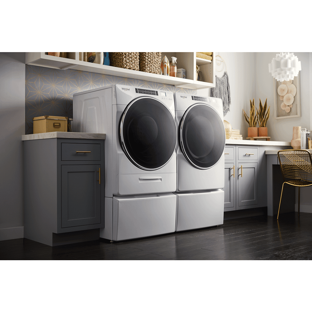 Whirlpool 5.0 cu ft High-Efficiency White Front Load Washing Machine with Load & Go(TM) XL Dispenser - Image 4