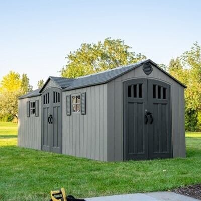 Lifetime 20 x 8 Foot Outdoor Storage Shed - Image 46