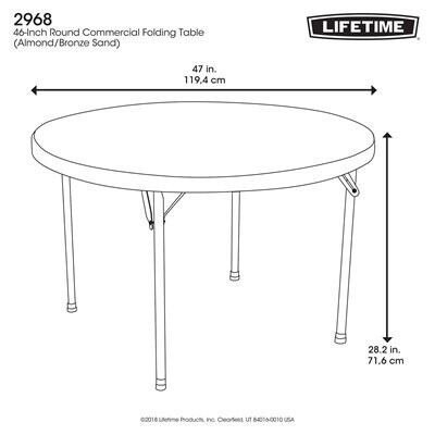 Lifetime 46-Inch Round Tables (Commercial) - Image 5