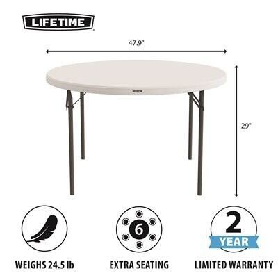 Lifetime 48-Inch Round Nesting Table - Image 4