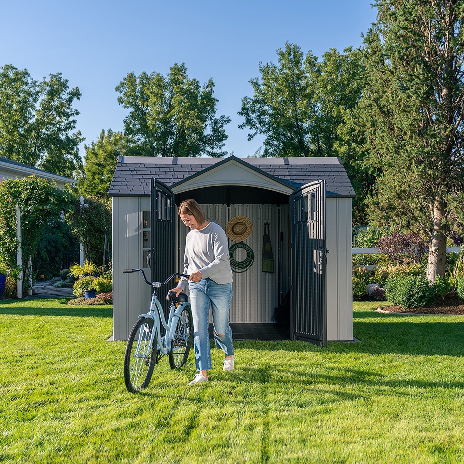 Lifetime 10 Ft. X 8 Ft. Side Entry Outdoor Storage Shed - Image 21
