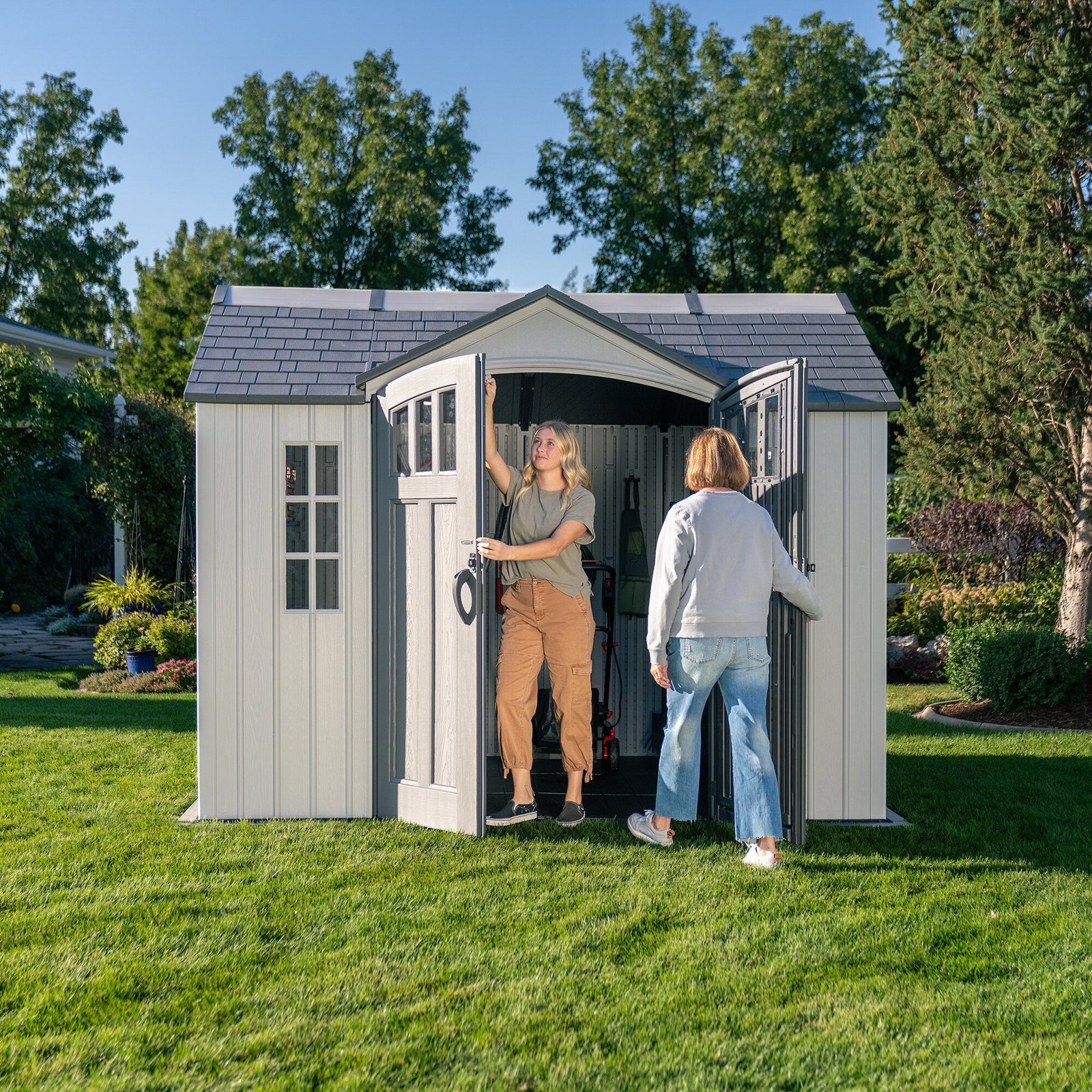 Lifetime 10 Ft. X 8 Ft. Side Entry Outdoor Storage Shed - Image 11