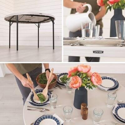 Lifetime 48-Inch Round Nesting Table (Light Commercial) - Image 9
