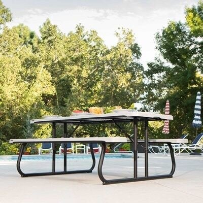 Lifetime 6-Foot Classic Folding Picnic Table - Image 25