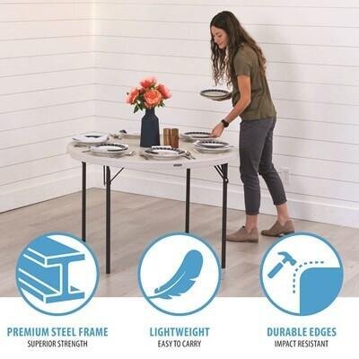 Lifetime 48-Inch Round Nesting Table (Light Commercial) - Image 7