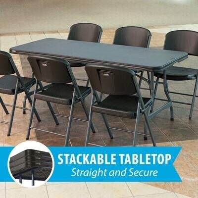 Lifetime 6-Foot Commercial Nesting Folding Table - Image 4