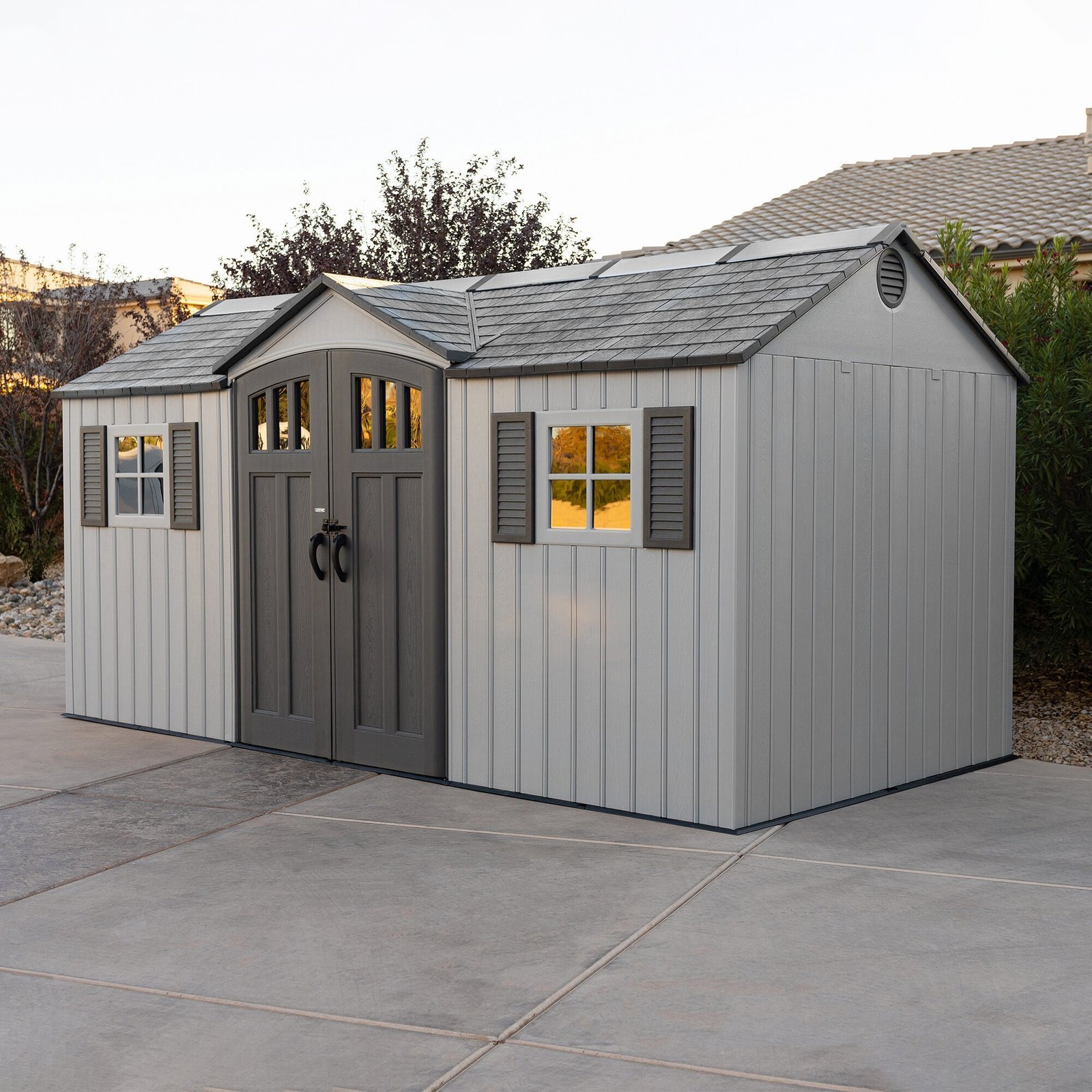 Lifetime 15 x 8 Outdoor Storage Shed - Image 2