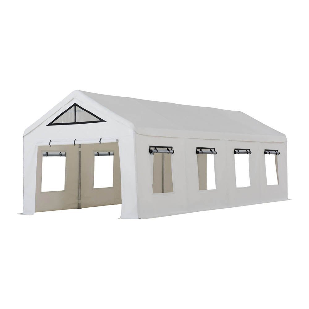SUNJOY 12x30 Sundale Party Tent with 8 Removable PE Windows and 2 Roll-up Side Walls - Image 12