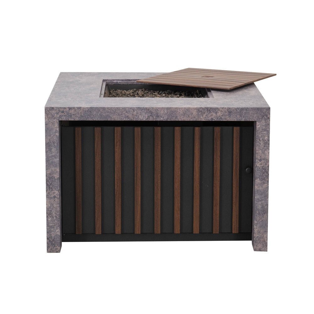 SUNJOY 38 Inch Outdoor Propane Gas Fire Pit Table with Lava Rocks - Image 13