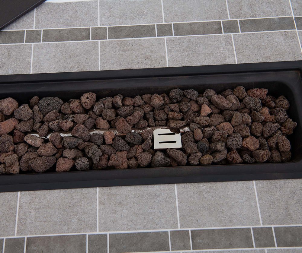 SUNJOY 44 Inch Propane Gas Fire Pit Table with Tile Tabletop & Lava Rocks - Image 18