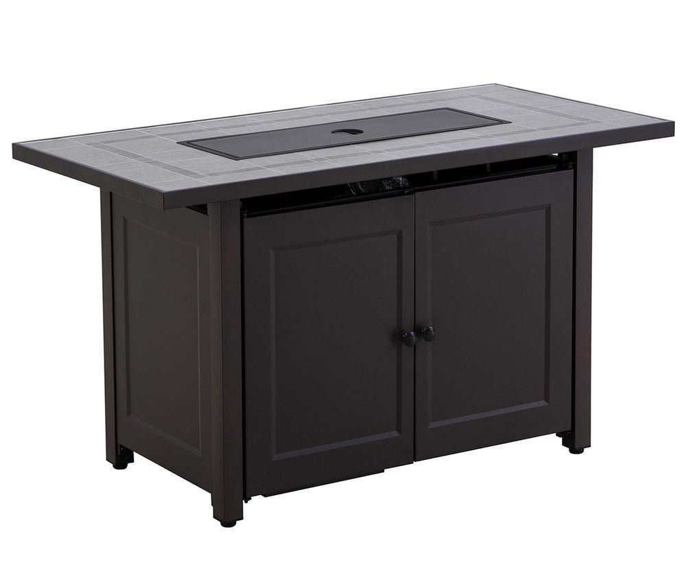 SUNJOY 44 Inch Propane Gas Fire Pit Table with Tile Tabletop & Lava Rocks - Image 15