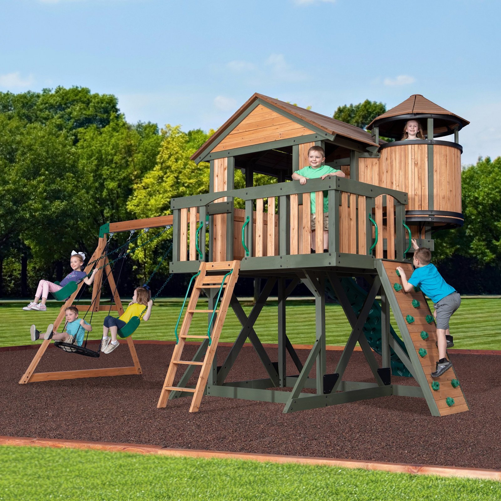 Eagles Nest Elite Swing Set - Image 4