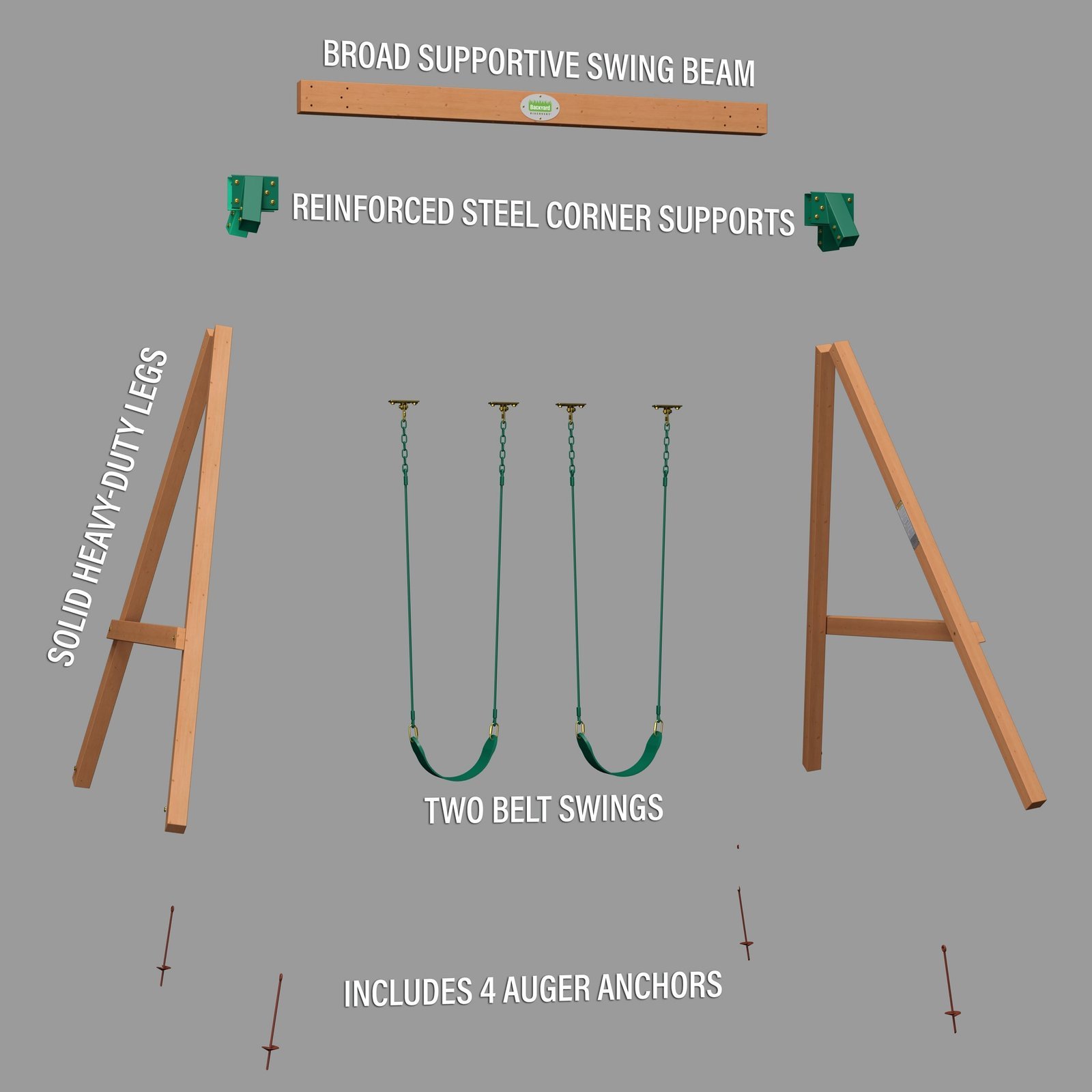Heavy-Duty Durango Swing Set - Image 8